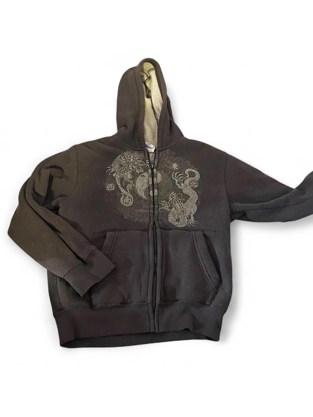 y2k Faded Glory grunge zip up jacket
